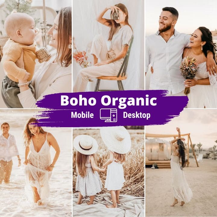 Boho Organic Lightroom Presets