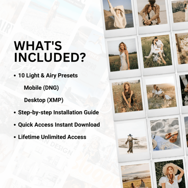 Light and Airy Lightroom Presets