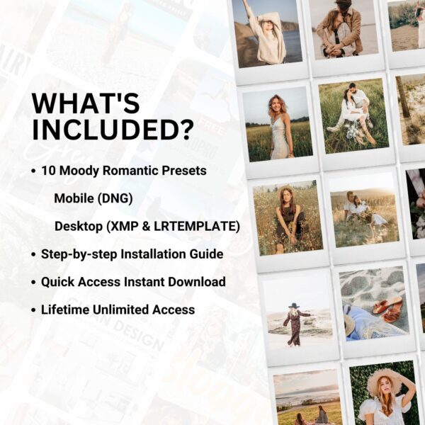 Moody Romantic Lightroom Presets