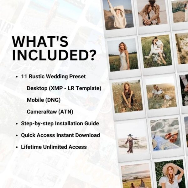 Rustic Wedding Lightroom Presets