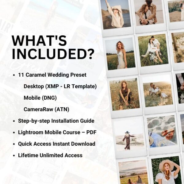 Caramel Wedding Lightroom Presets