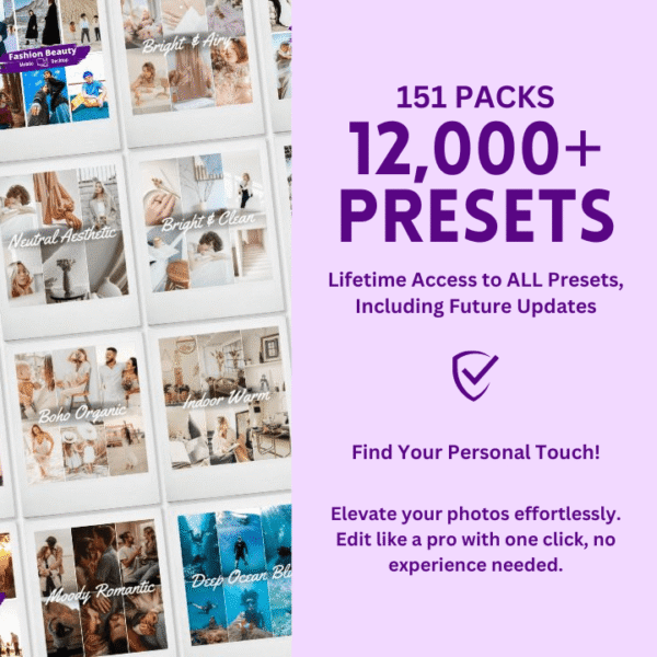 ALL IN ONE Bundle 12,000+ Lightroom Presets and LUTs