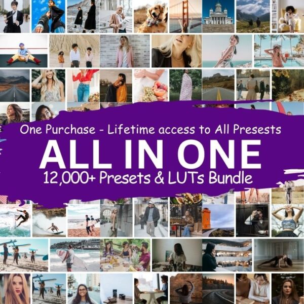 ALL IN ONE Bundle 12,000+ Lightroom Presets and LUTs