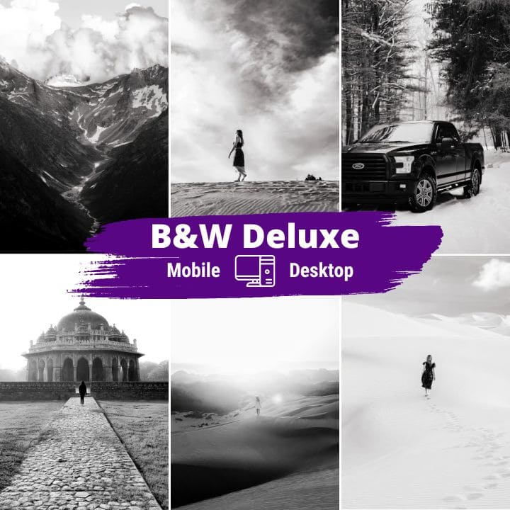 B&W Deluxe Lightroom Presets