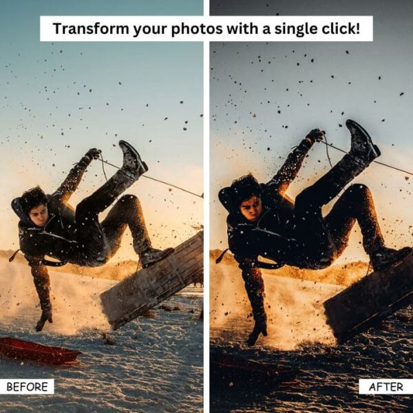 12 Cinematic Black Lightroom Presets Desktop & Mobile