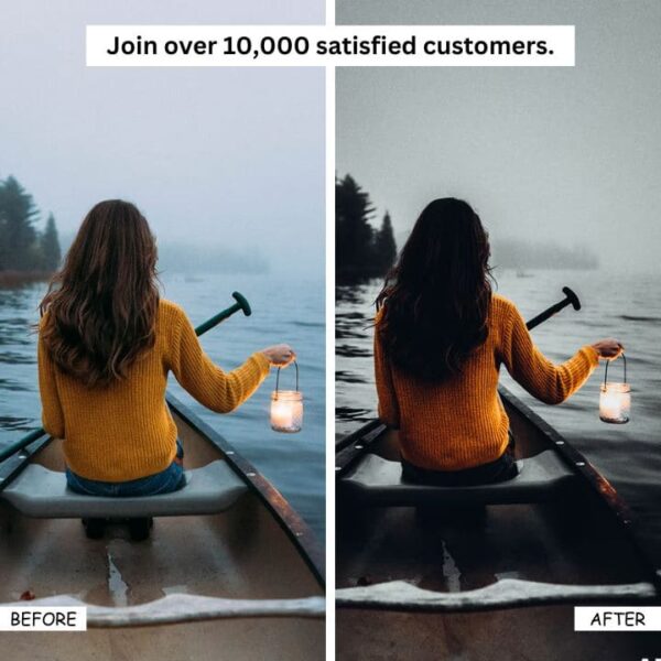 12 Cinematic Black Lightroom Presets Desktop & Mobile